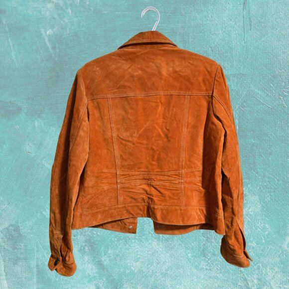 Danier Leather Suede Moto Jacket – Genuine Leather with Contrast Stitching - Picture 2 of 10